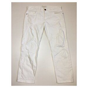 CURRENT ELLIOTT Sugar Destroy Distressed THE BOYFRIEND 5 Pocket Crop Jeans